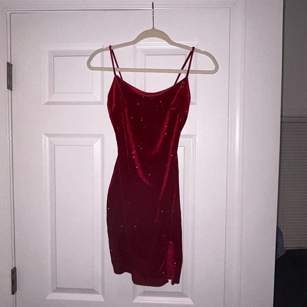 Sparkly Velvet Mini Dress